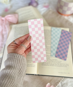 Bubblegum Checkered Bookmark