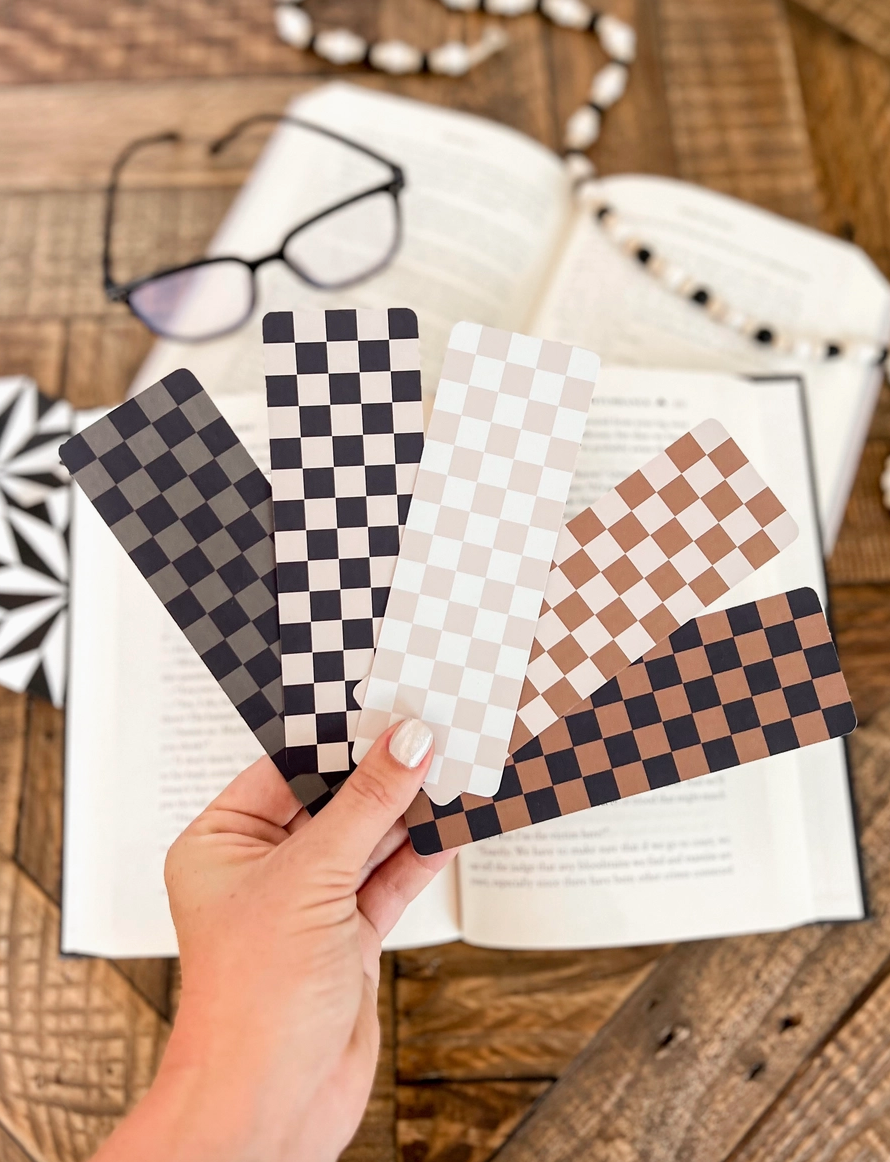 Sandy Checkered Bookmark