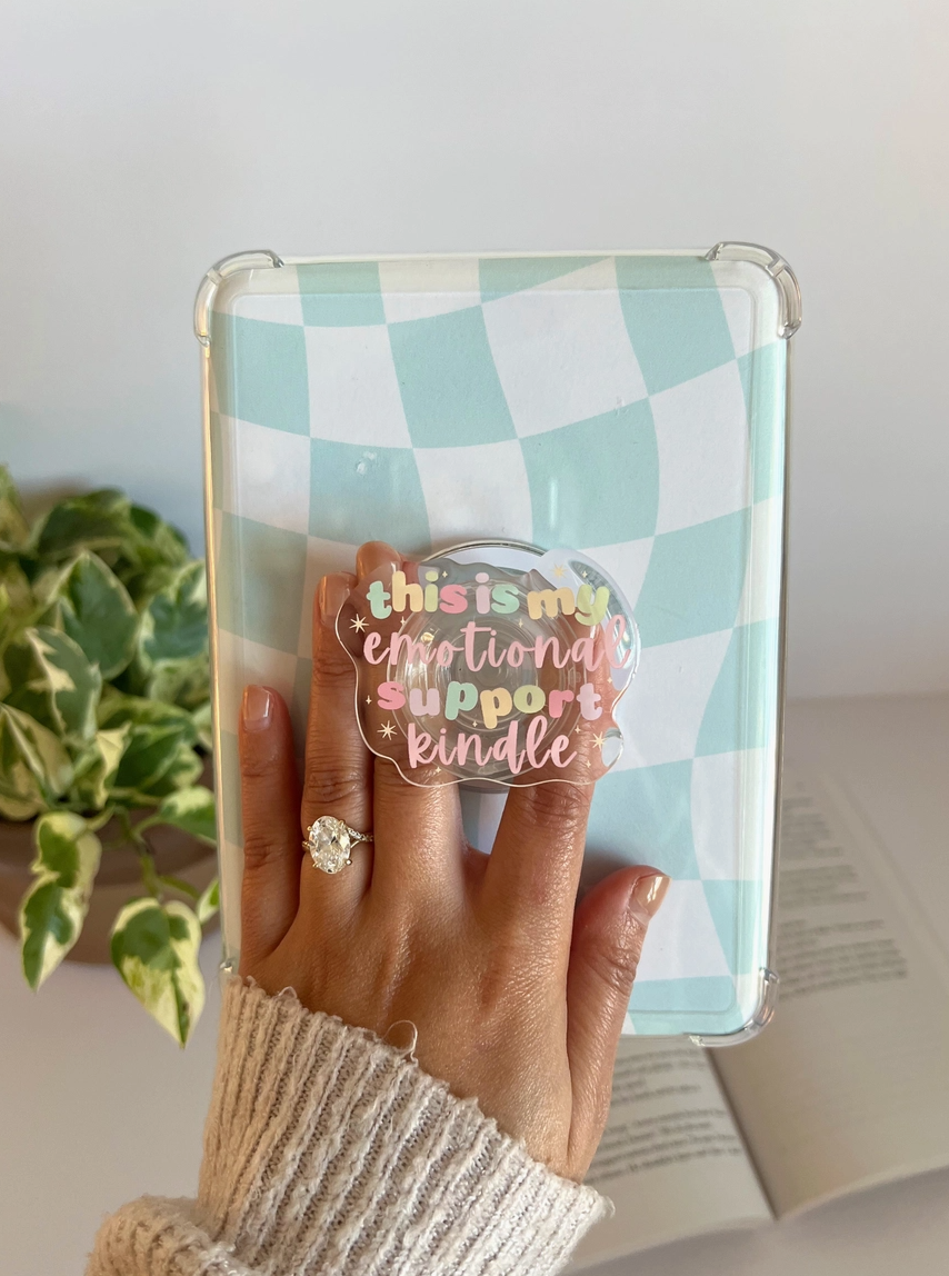 Emotional Support Kindle Grip