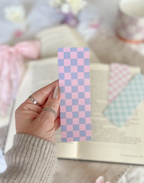 Cotton Candy Checkered Bookmark